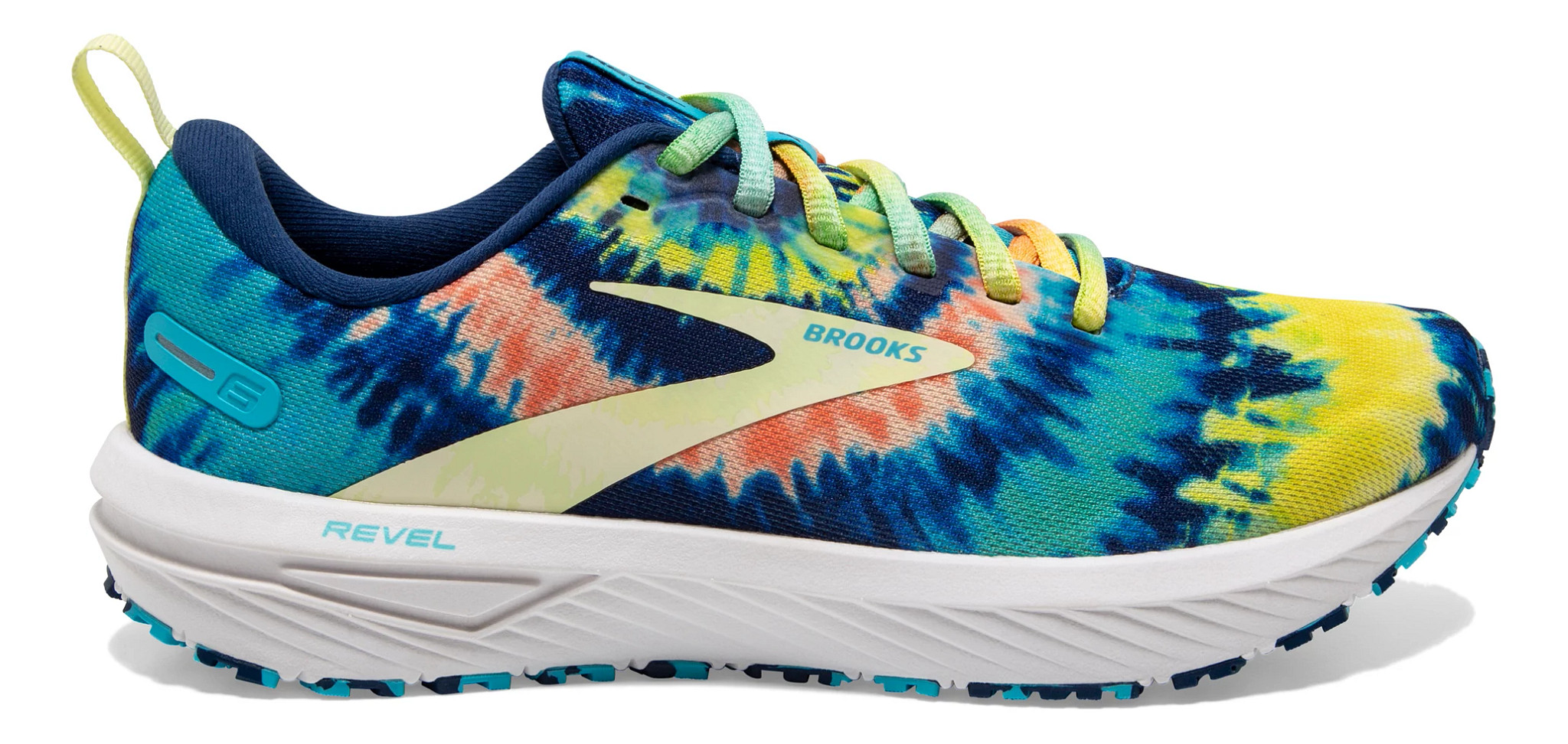 Mens Brooks Revel 6 Tie Dye Running Shoe