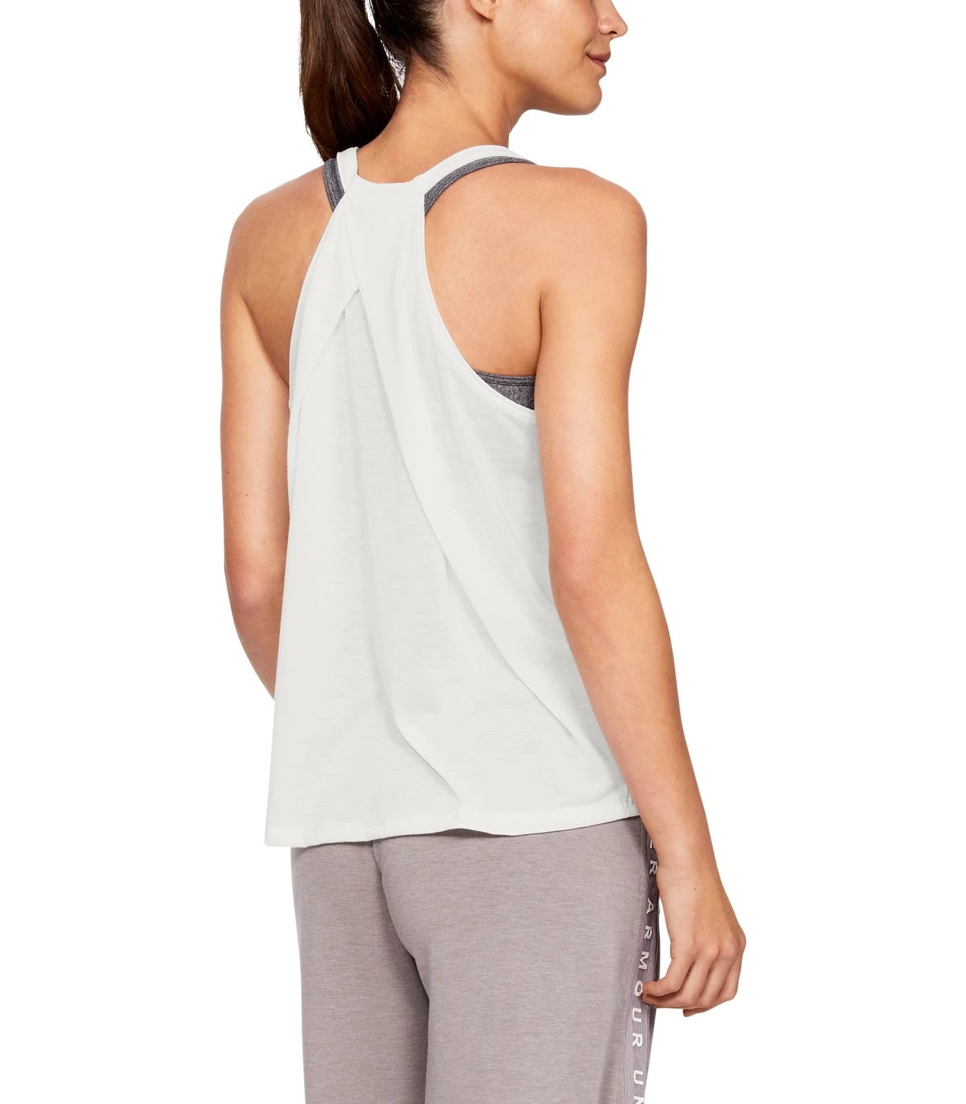 Womens Under Armour Whisperlight Foldover Sleeveless & Tank Tops ...