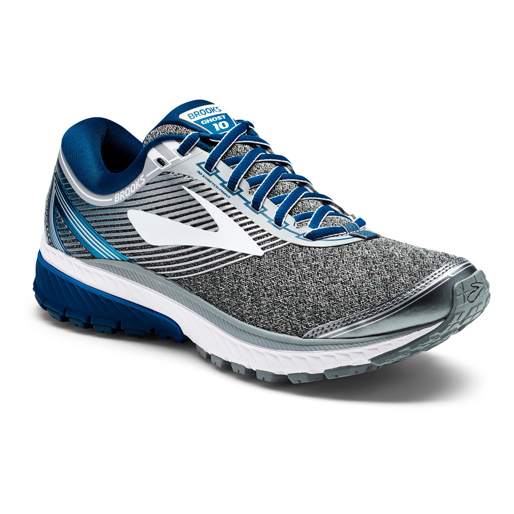 Brooks ghost 10 2025 silver blue white