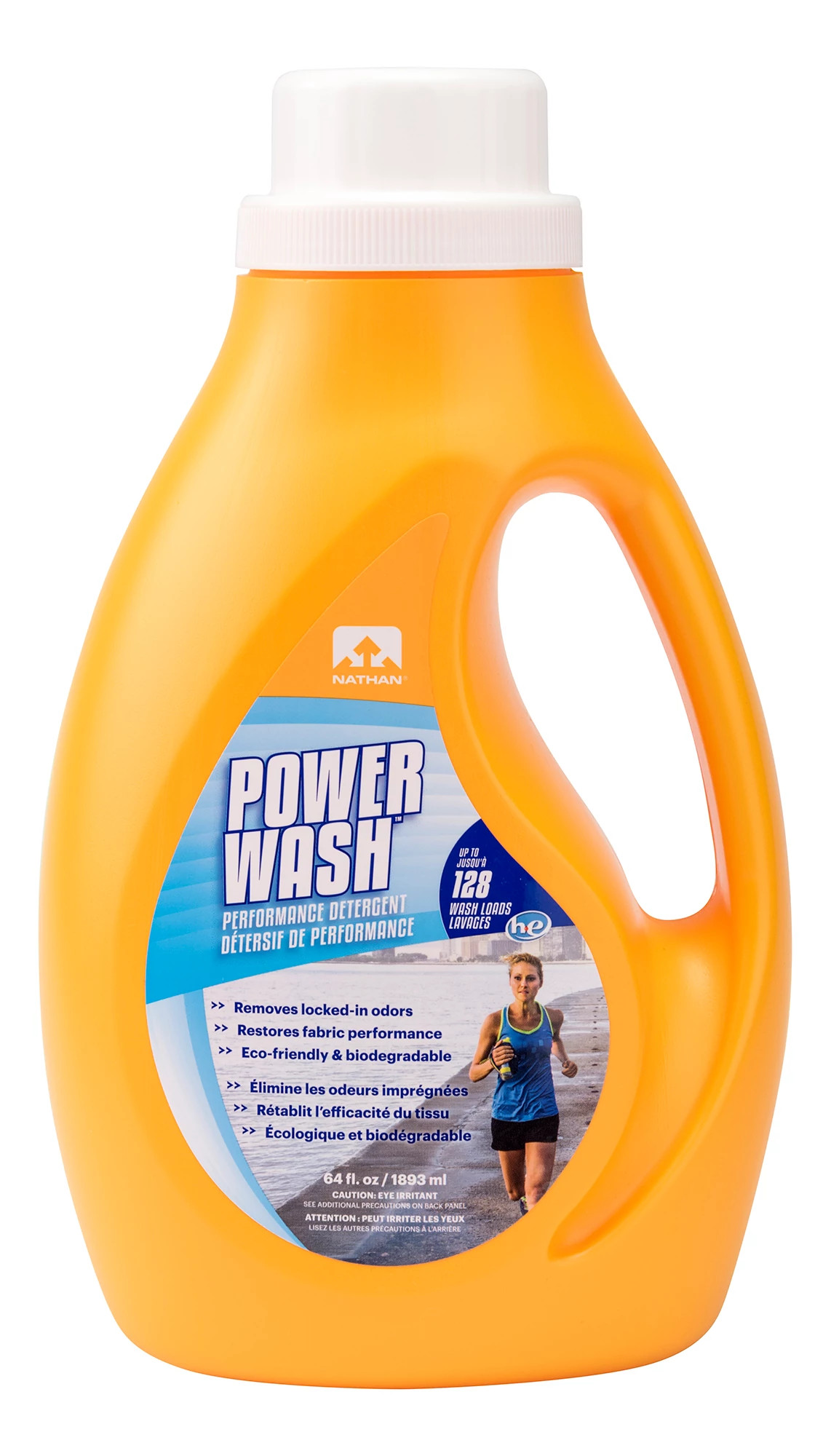 Nathan Power Wash Performance Detergent 64 ounce Fitness Equipment