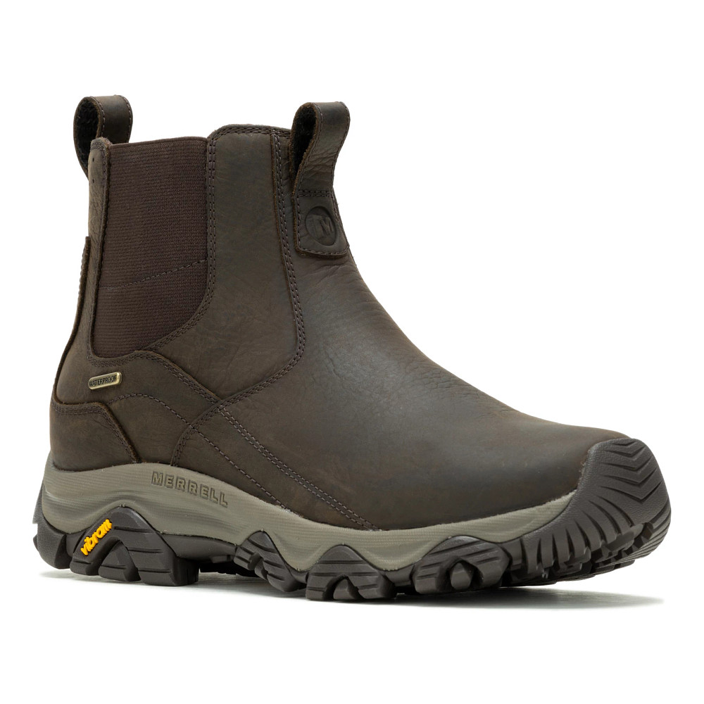 Merrell World Arena Chelsea Boots Bomber Brown Mens 9.5 Leather Waterproof Merrell Chelsea Boots for Men for Sale - Shop New & Used  main image 3