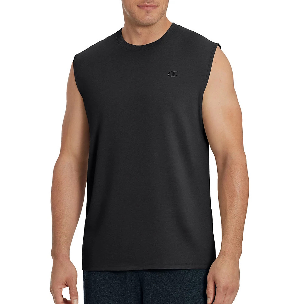 Mens Champion Classic Jersey Muscle Sleeveless and Tank Technical Tops