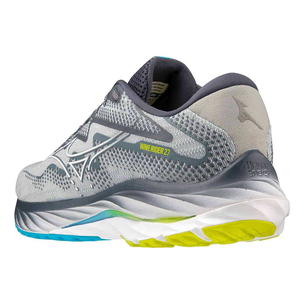 Mizuno Wave Rider 27 Men's Papyrus/Blue Opal – Holabird Sports