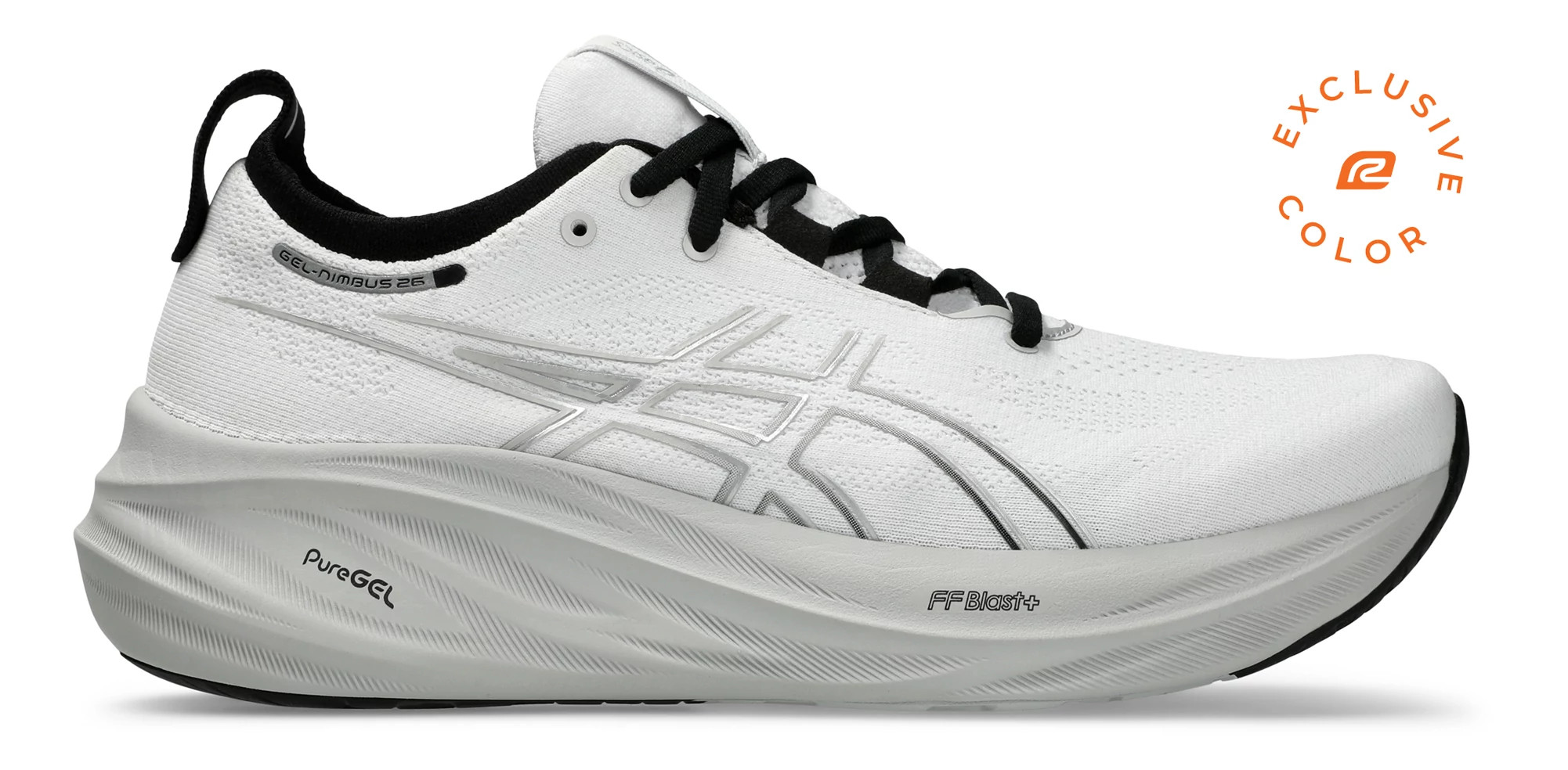 Men's GEL-NIMBUS 26, White/Waterscape, Running Shoes