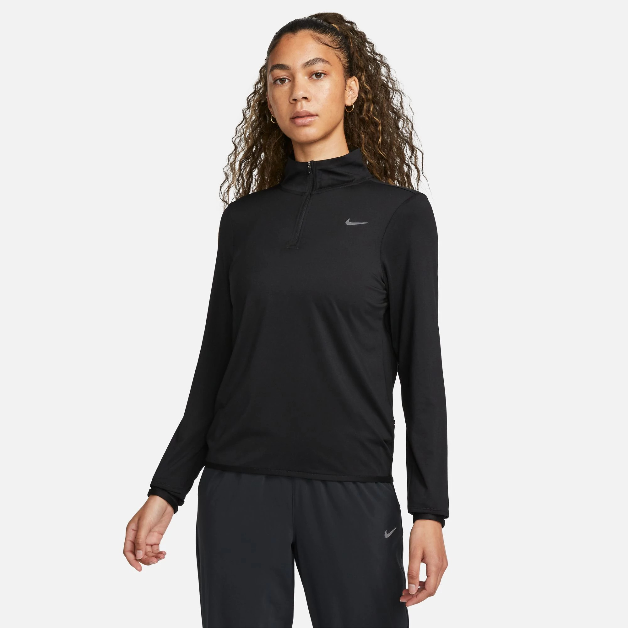 Womens Nike Swift Element Dri-FIT Long Sleeve Half Zip Technical Tops