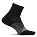 Feetures Elite Light Cushion Quarter Socks - Black NEW