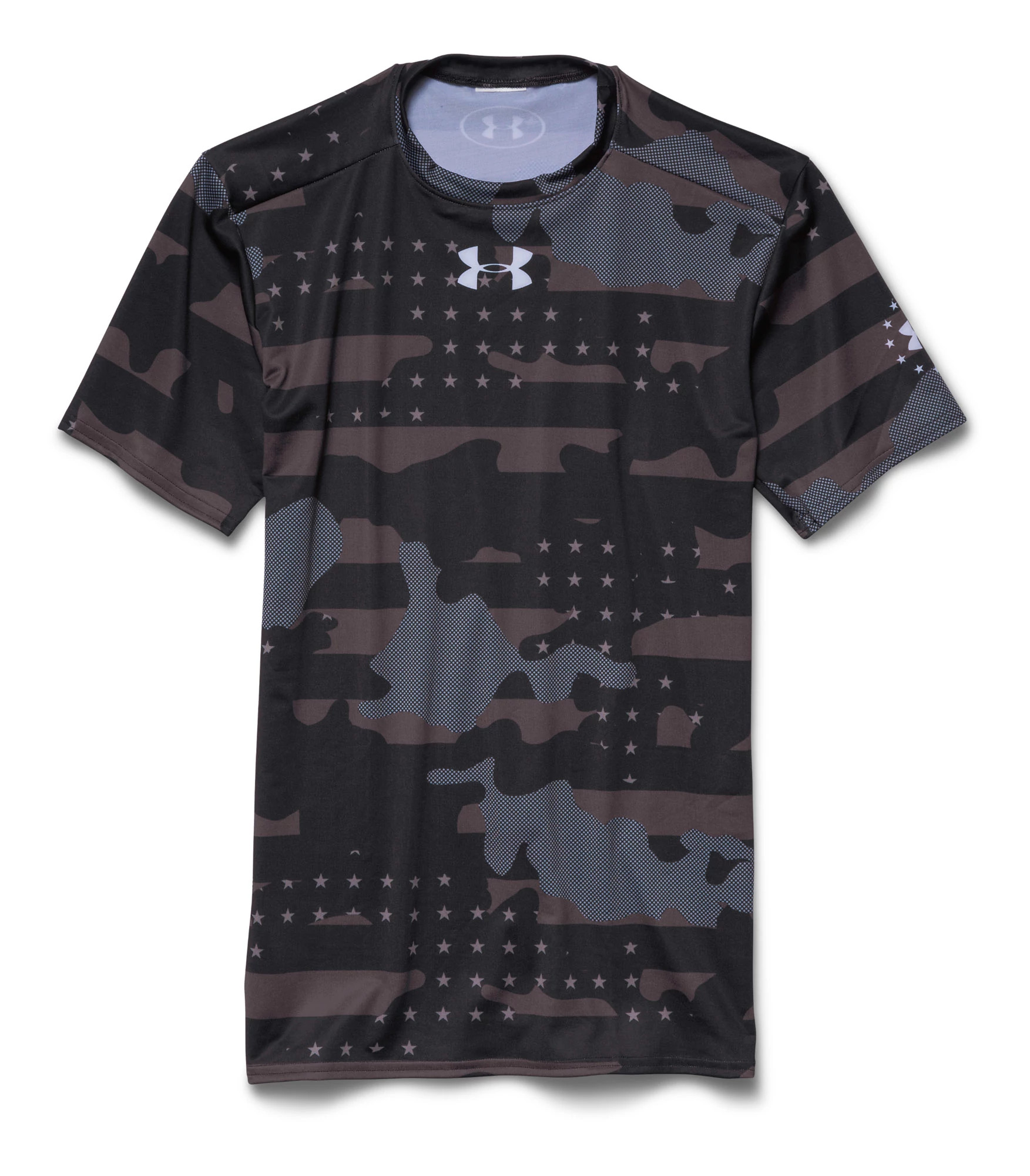 Mens Under Armour Freedom Camo Compression Shirt Short Sleeve Technical