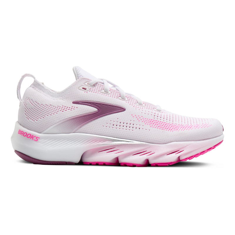 Women's Brooks Glycerin Flex - White / Cyber Pink, Size: 9, Medium | Footwear - Road Runner Sports