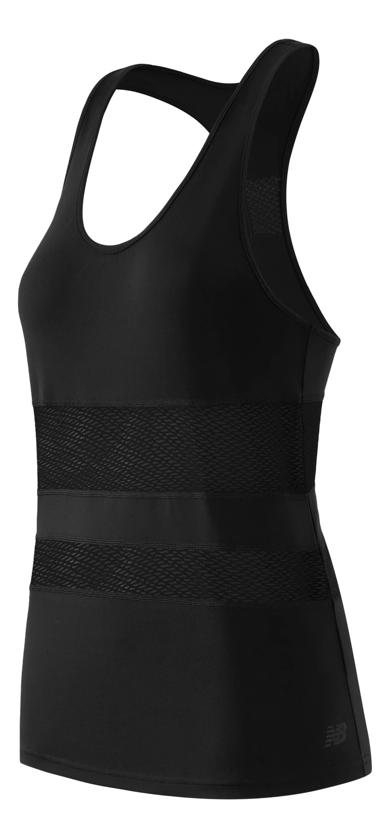 Womens New Balance Mesh Panel Tank Technical Tops