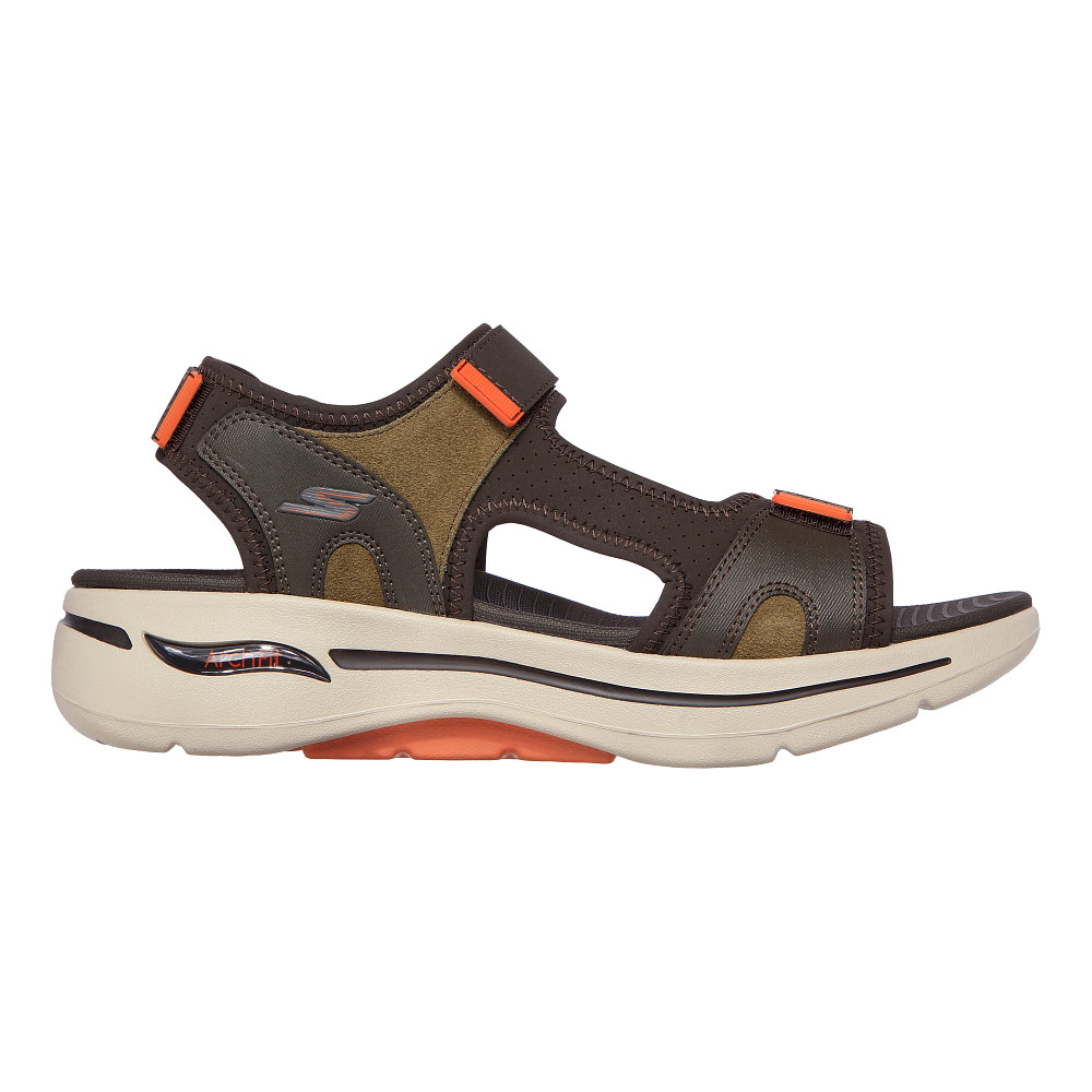 Skechers sandals clearance mens brown