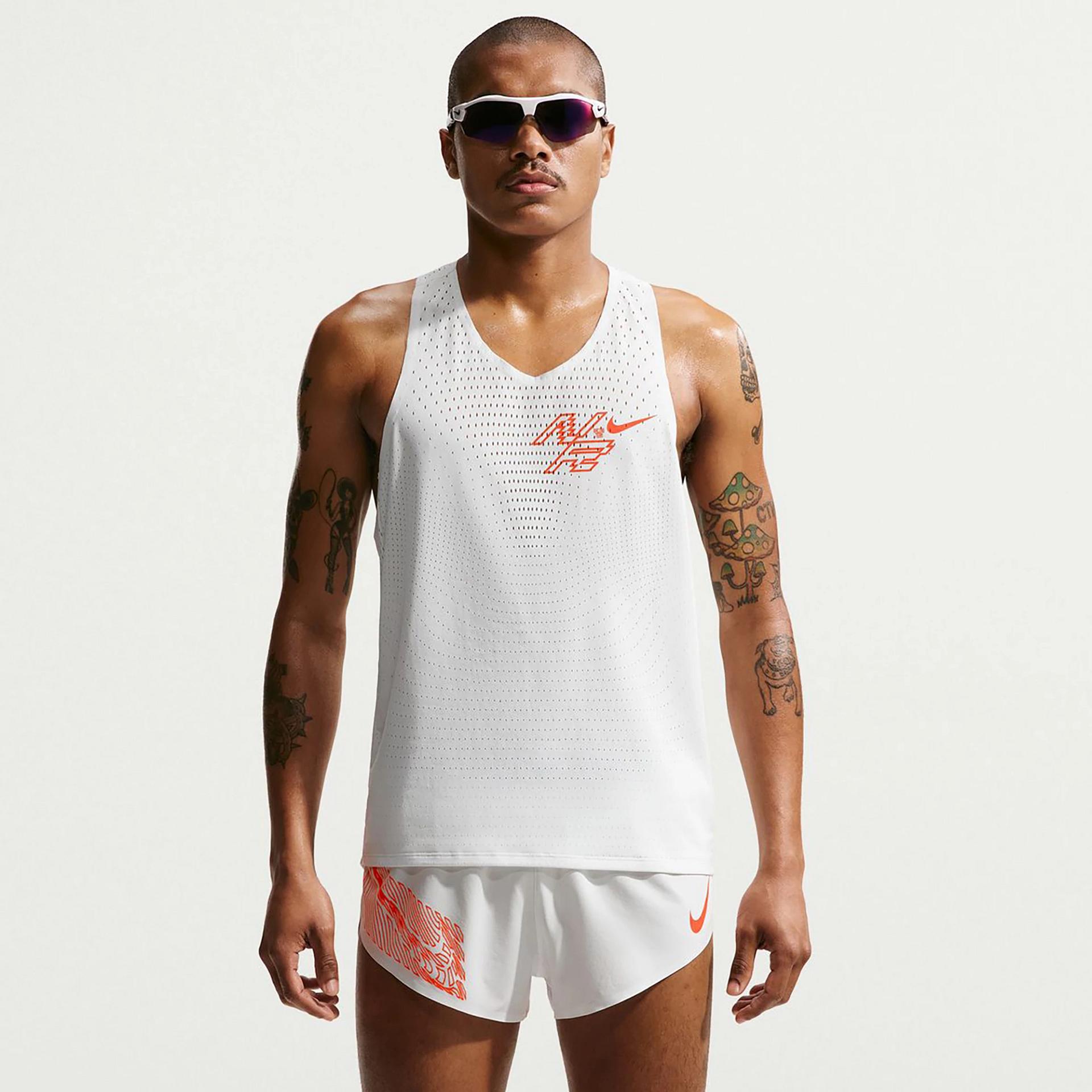 Mens Nike Aeroswift Dri-FIT ADV GFX Singlet Tanks Technical Tops
