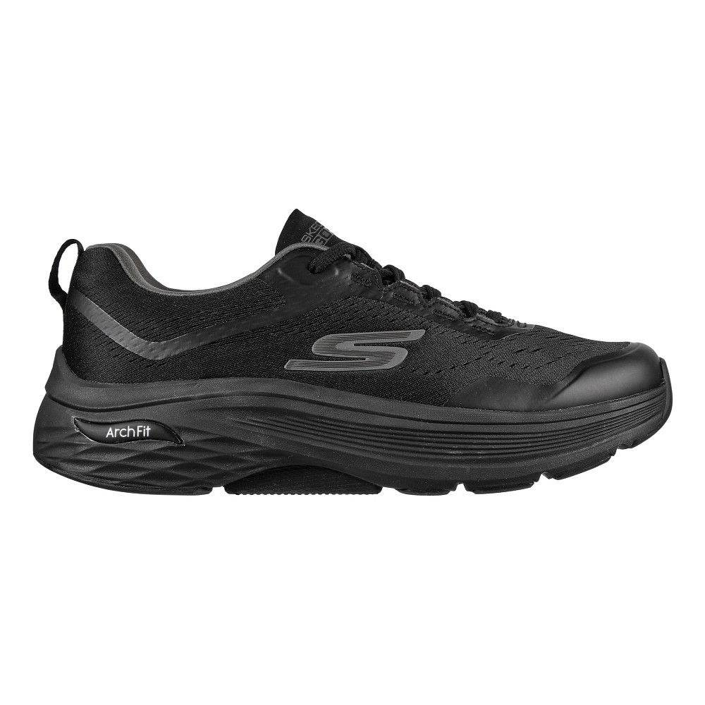 Skechers black best sale running shoes