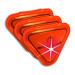 Amphipod Vizlet Flash Mini LED 3 Pack - Orange Triangle
