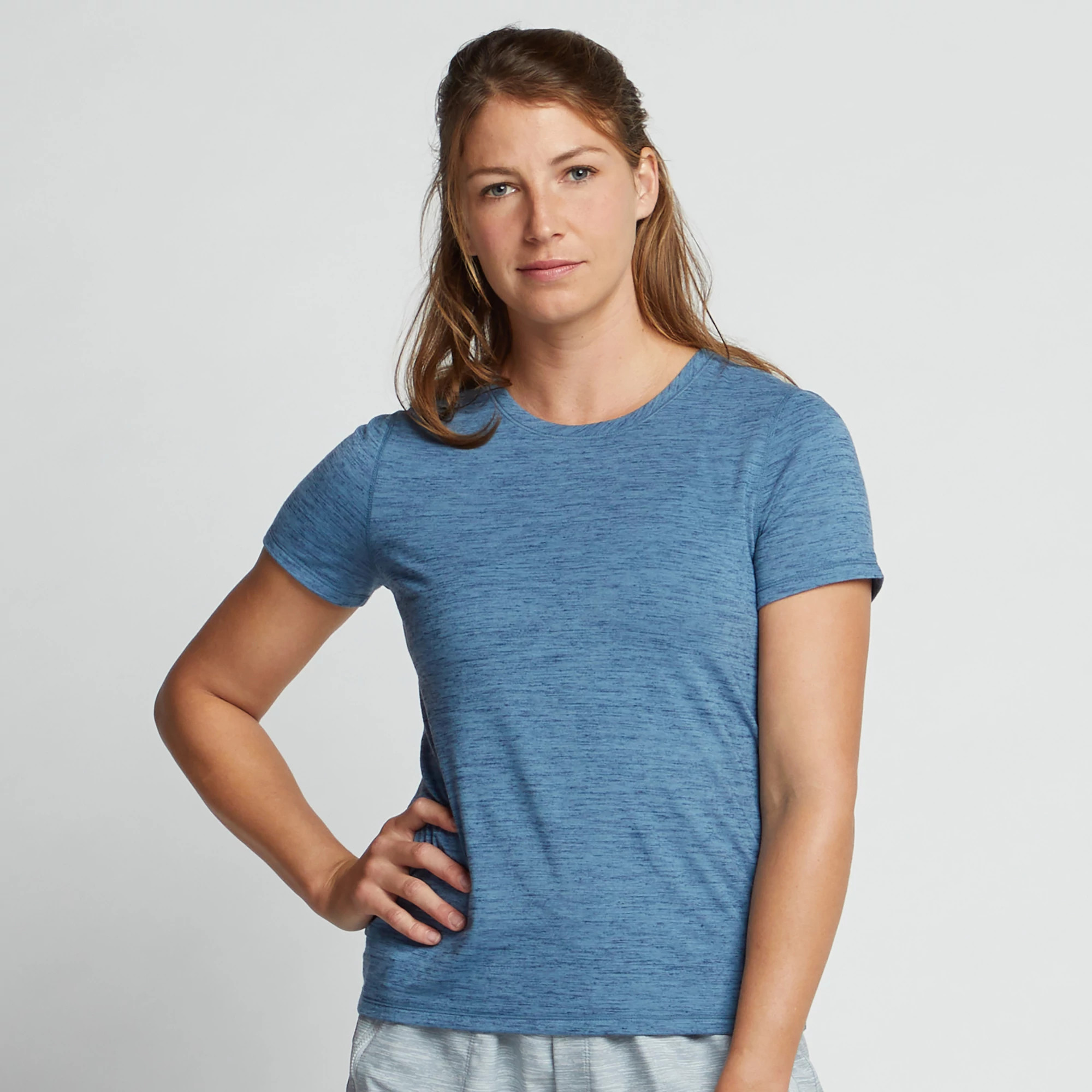 Womens Korsa Training Day Crew Neck Short Sleeve Technical Tops