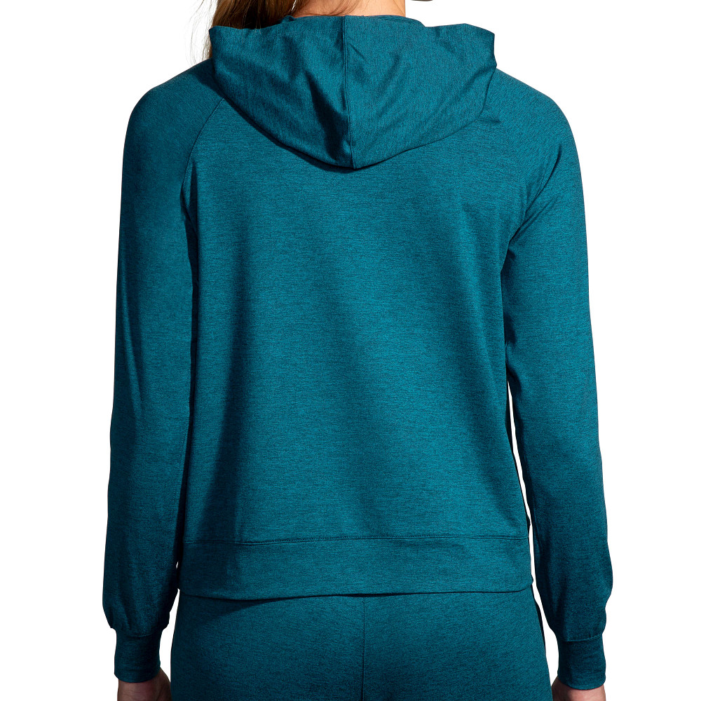 Womens Brooks Luxe Hoodie Long Sleeve Technical Tops