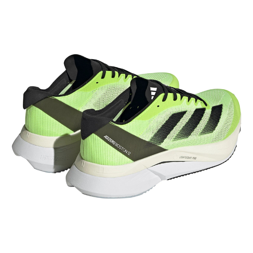 Mens adidas Adizero Boston 12 Running Shoe - Lucid Lemon/Black