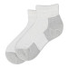 Thorlo Running Maximum Cushion Ankle 3 Pack Socks - White/Platinum
