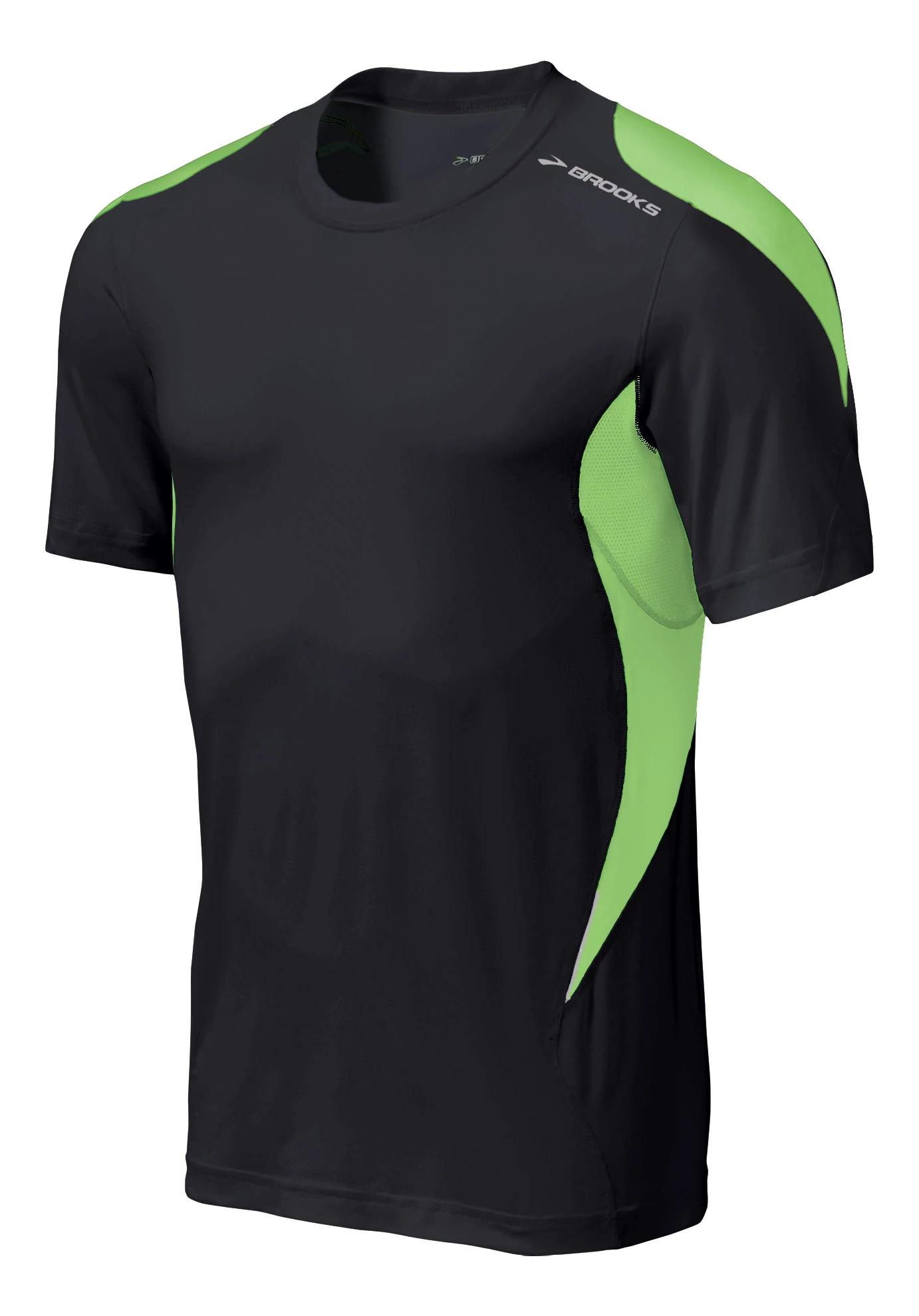 Mens Brooks Nightlife Equilibrium Short Sleeve Short Sleeve Technical Tops