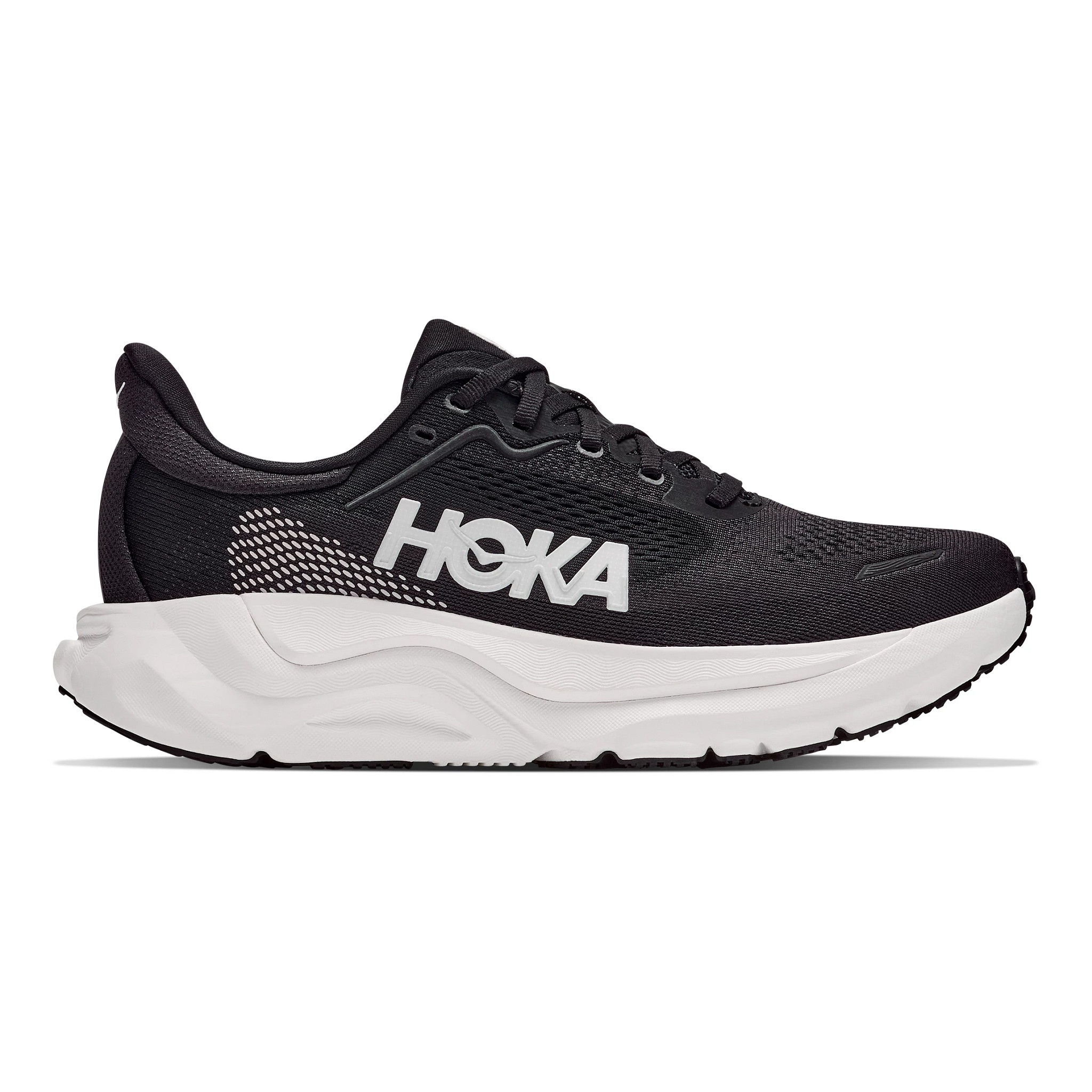 Men's HOKA Arahi 9 - Black / White, Size: 10, Medium | Footwear - Road Runner Sports