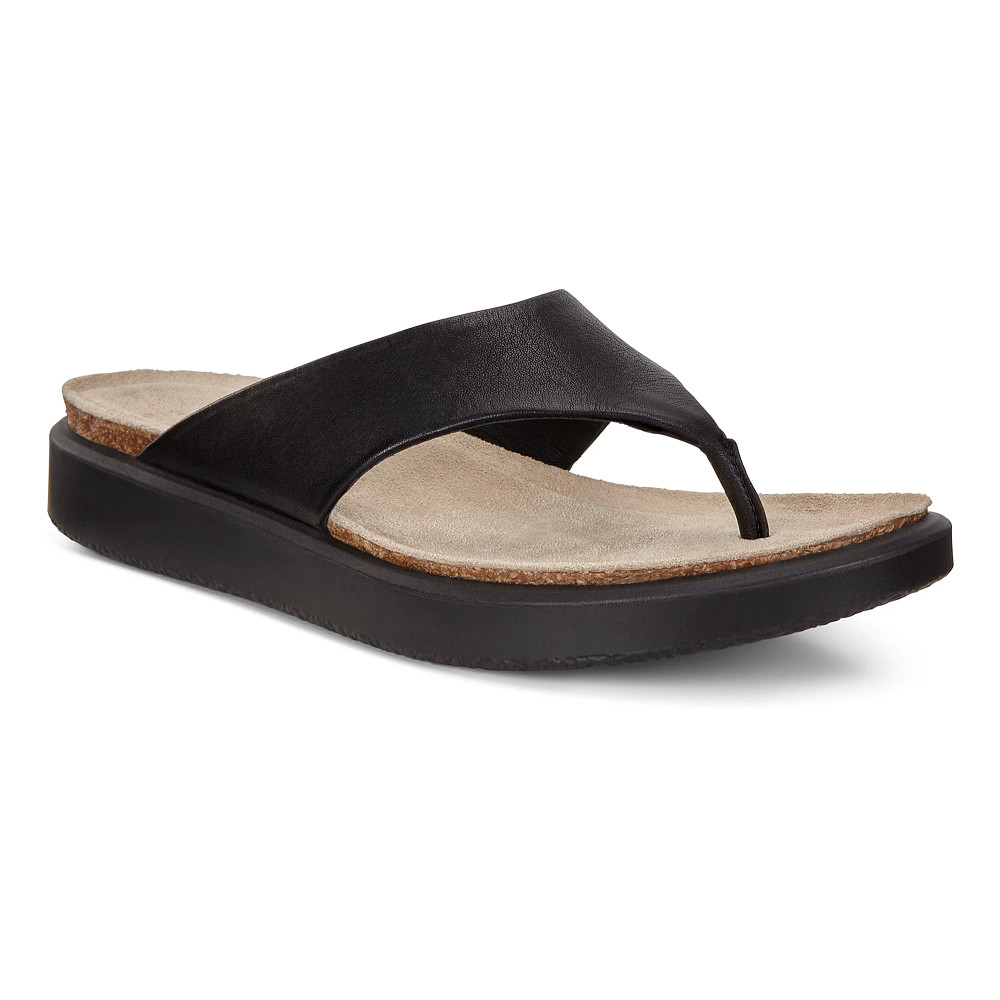 Womens Ecco Corksphere Thong Sandals Shoe