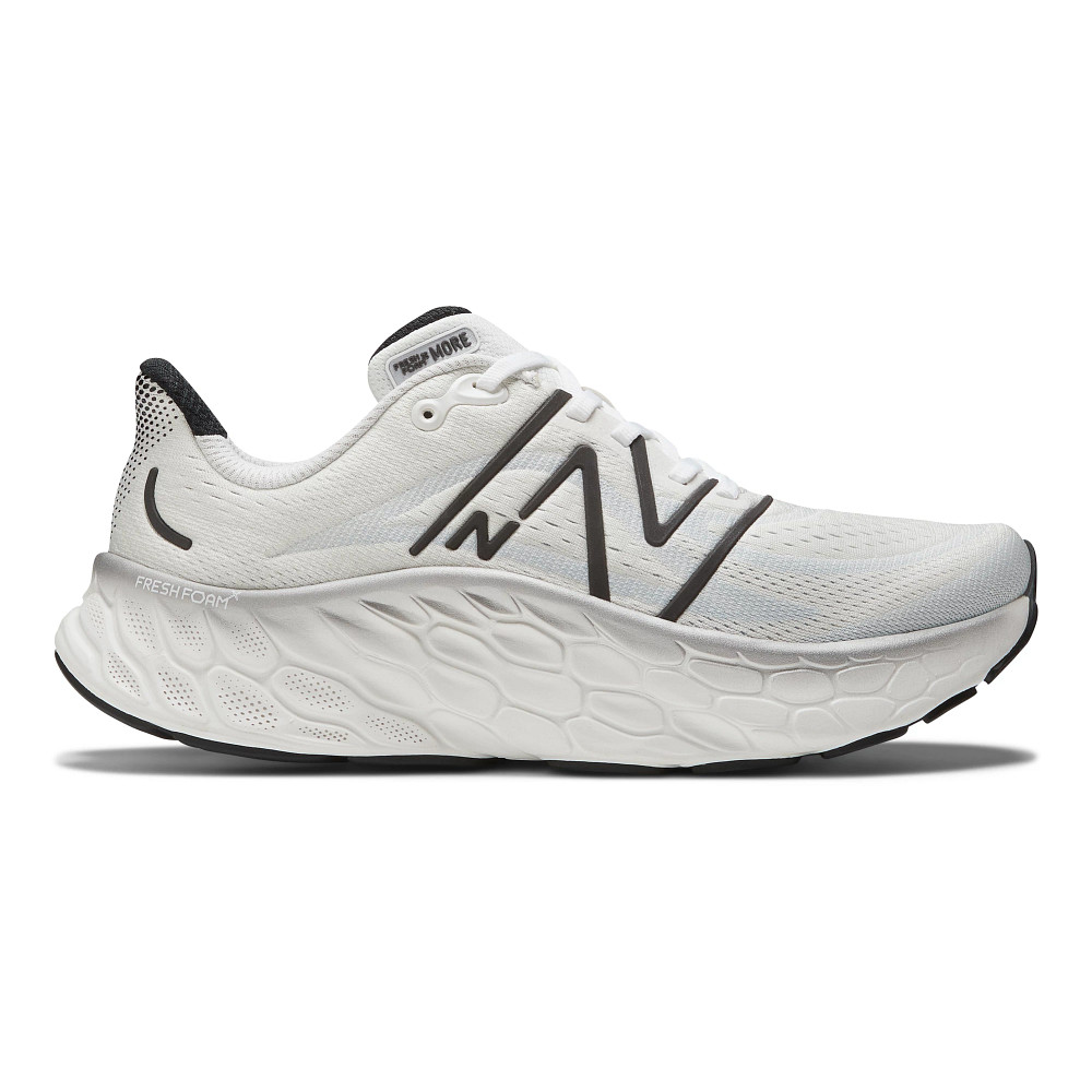 Mens New Balance Fresh Foam X More v4 Running Shoe - Aluminum/Dragonfly