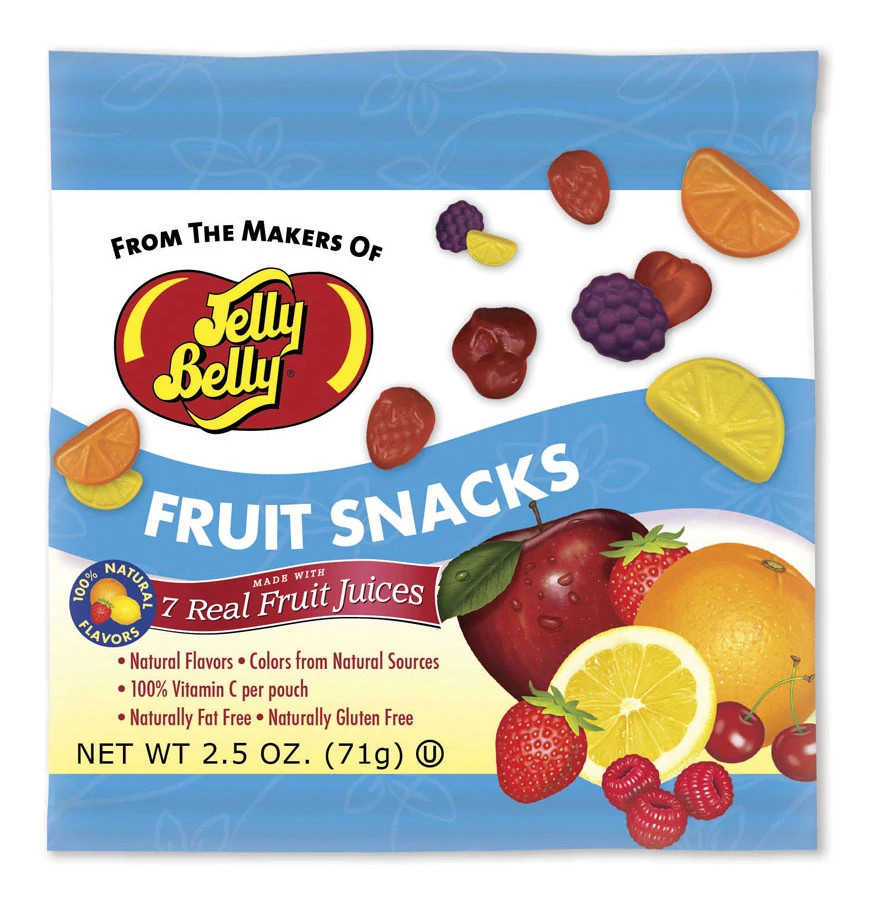Jelly Belly Fruit Snacks 12 pack Nutrition