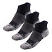 R-Gear Ultimate WIDE Sock No Show 3 Pack Socks - Black