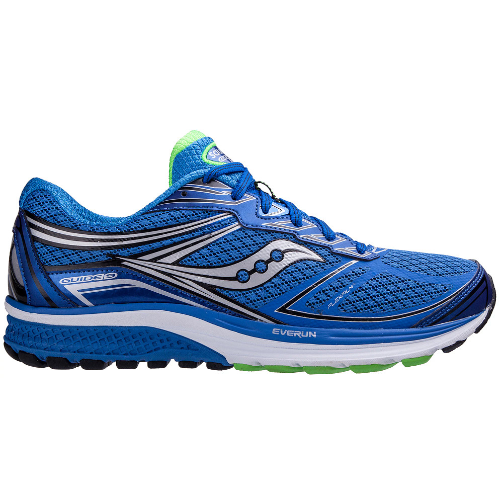 Saucony men's everun guide 9 running 2025 shoes - blue/silver