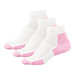 Women's Thorlo Thick Padded Pink Walking Ankle 3 Pack Socks - Pink