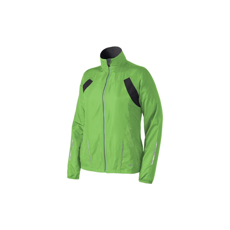 Womens Brooks Essential Run II Outerwear Jackets