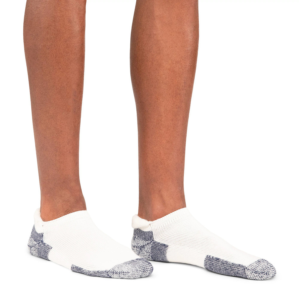 Chaussettes De Running Thorlos Max Cushion J – Homme – Blanc/Marine – Lot De 3 Paires – Taille L