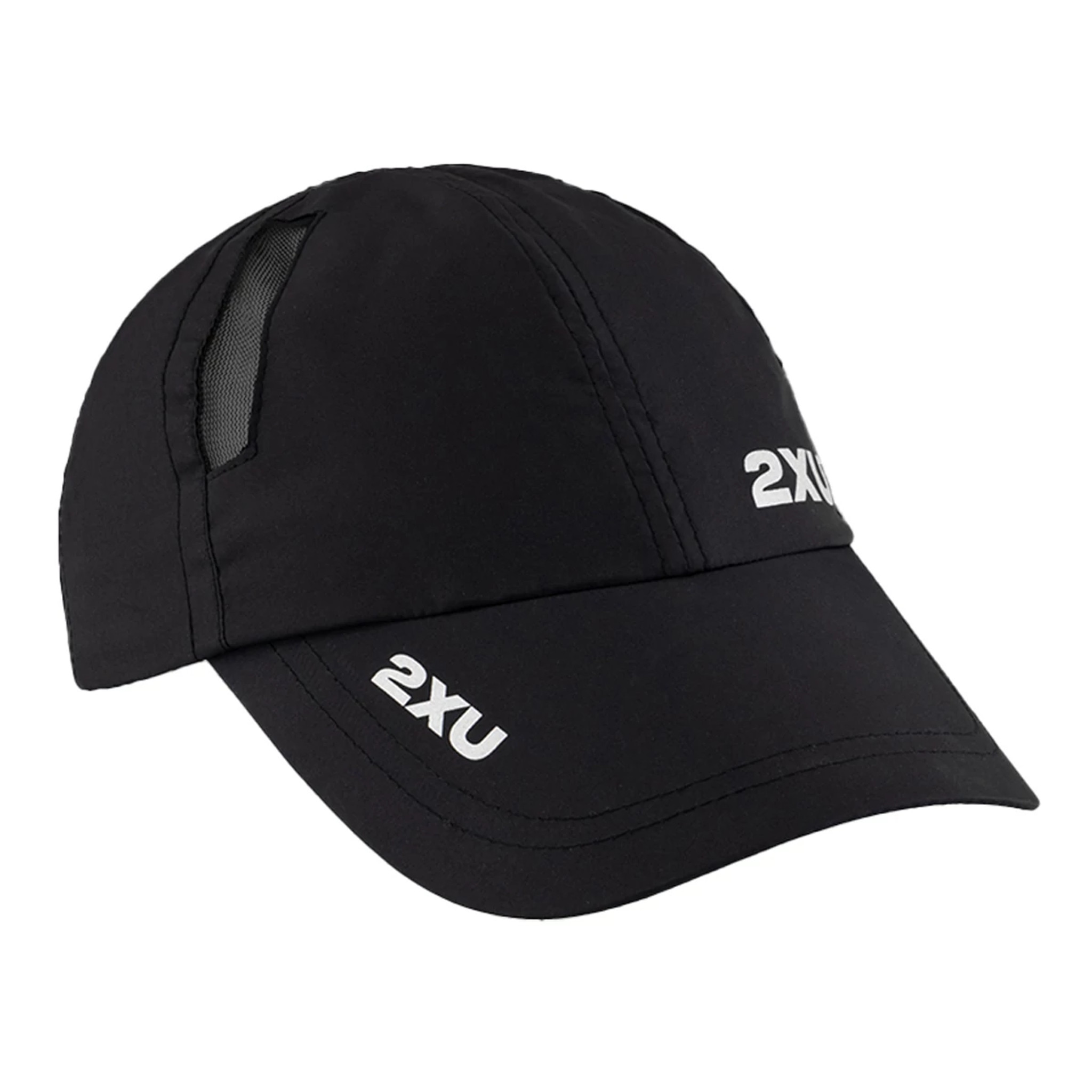 2XU Run Cap - Black / Black, Size: OS | Accessories - Road Runner Sports