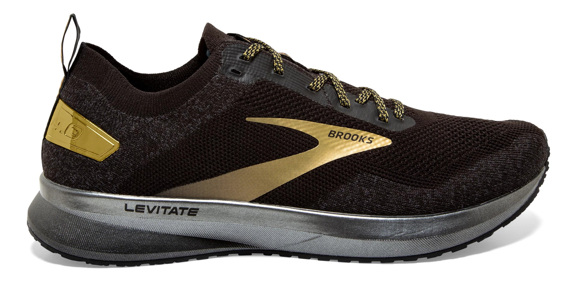 Brooks Revel 4 Black Gold Athletic Sneakers Running Shoes Size Men’s 9 W11 Black Brooks Mens Revel 7 Running Shoe | Rack Room Shoes main image 3