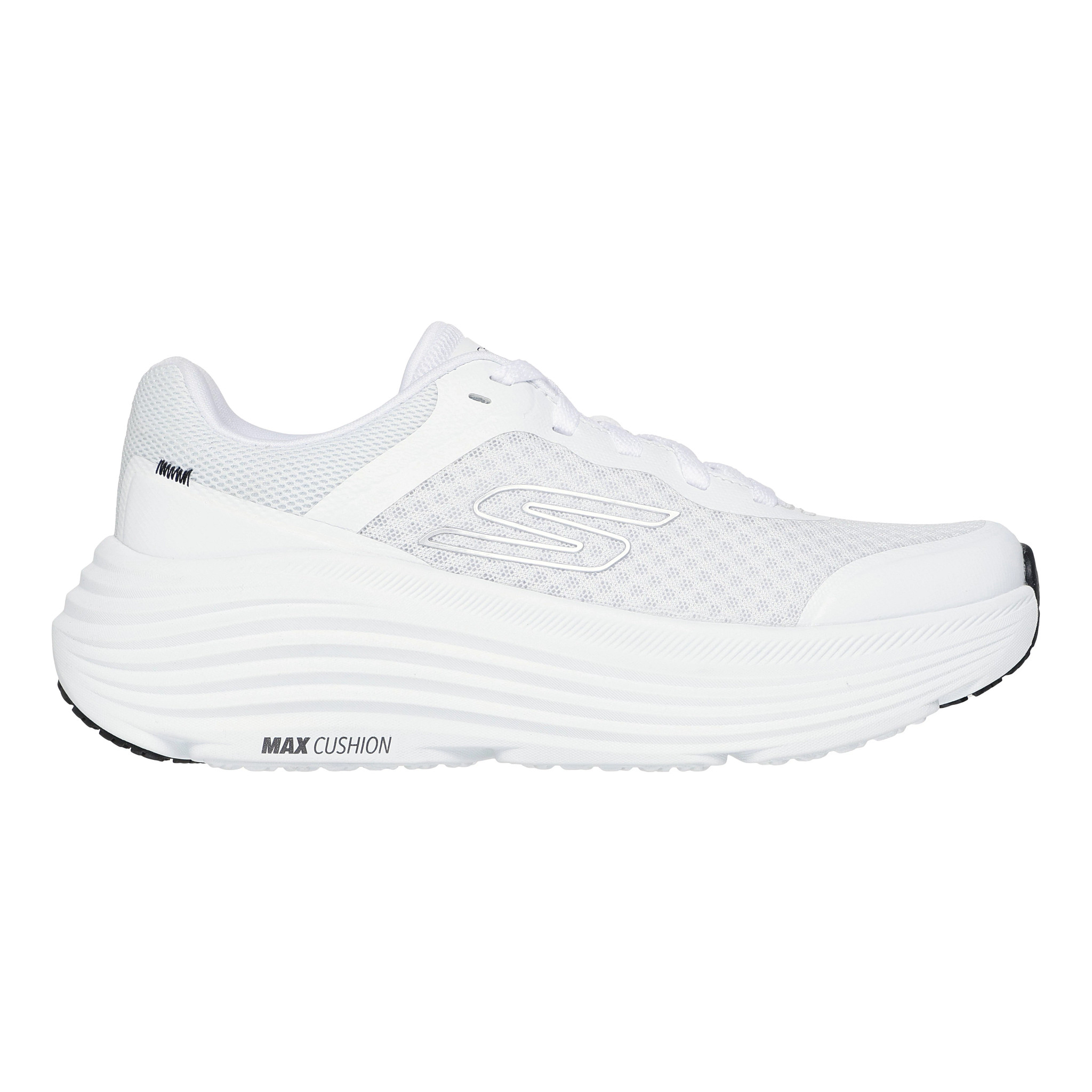 Women's Skechers Max Cushioning Endeavour - White / Black / Black, Size: 10, Wide | Footwear - Road Runner Sports