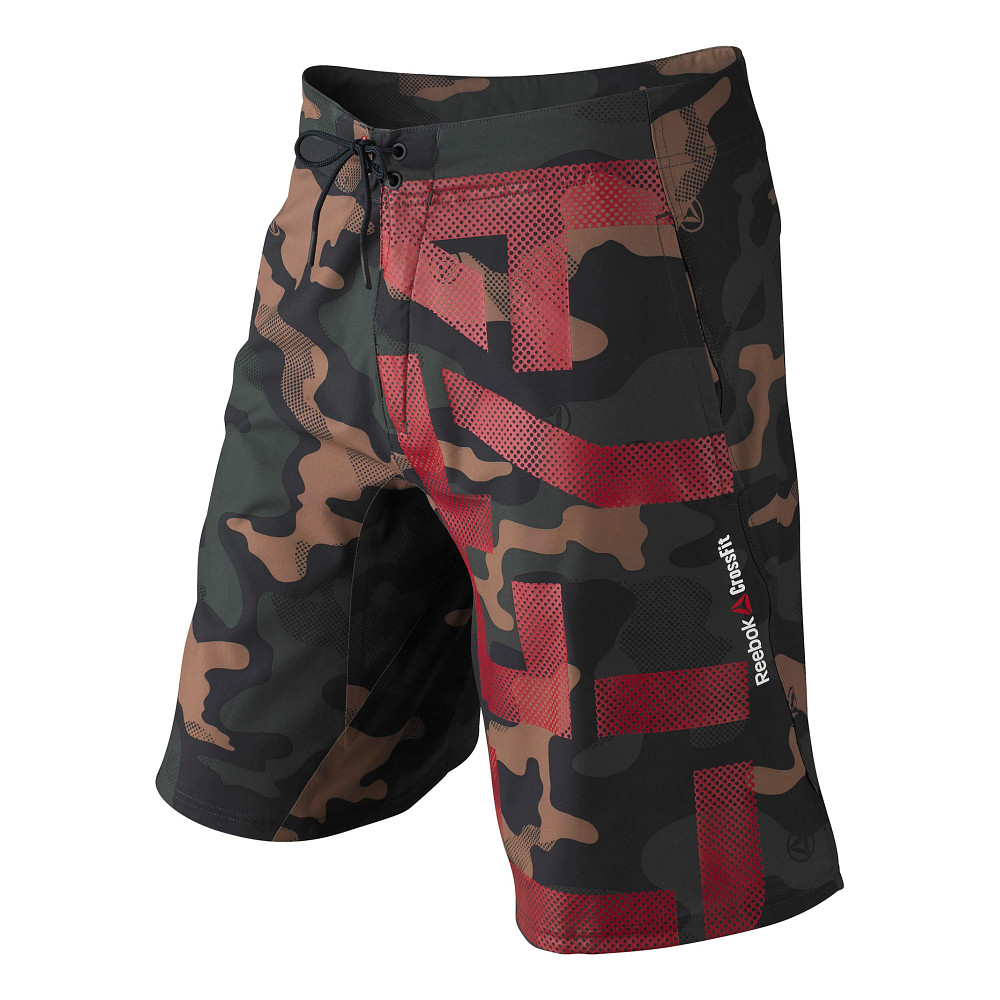 Tek Gear XL Camo Red Black Basketball Shorts NWT