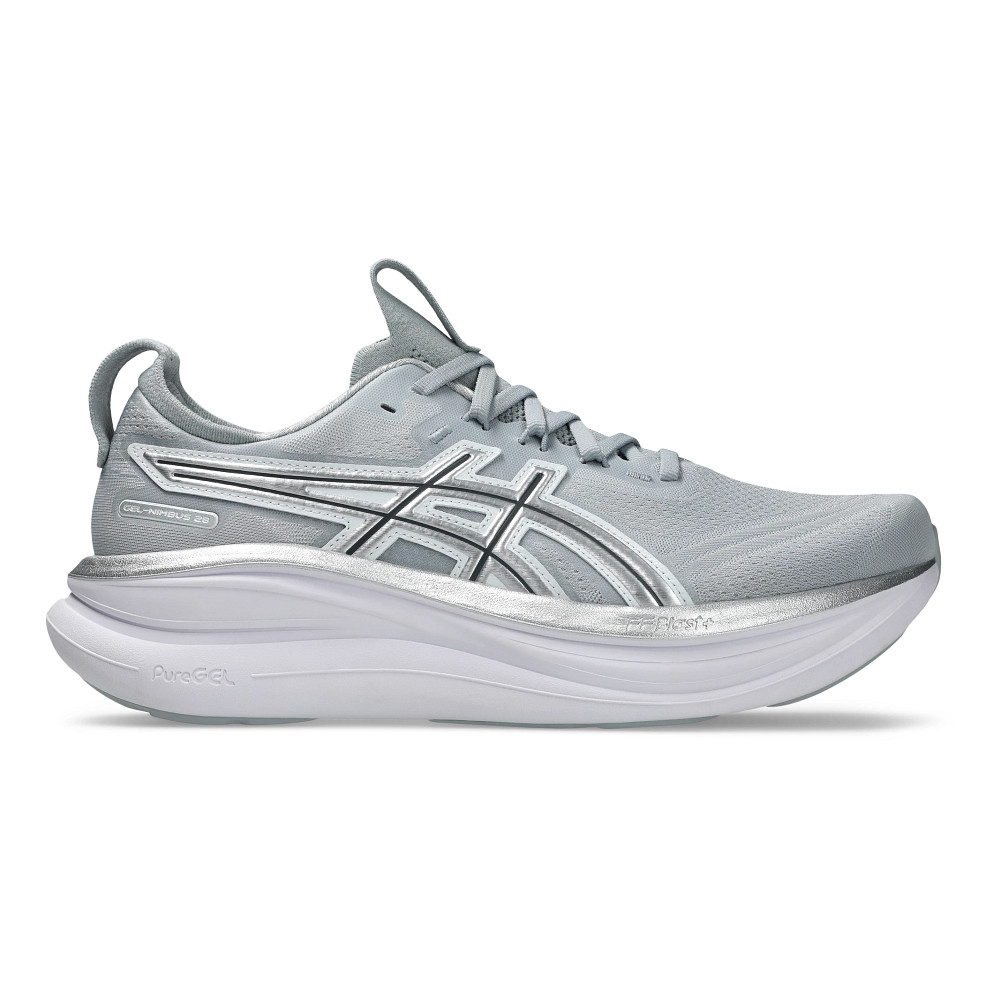 ASICS GEL-NIMBUS 28グレー ランニングシューズ Mens ASICS GEL-Nimbus 28 ATC Running Shoe