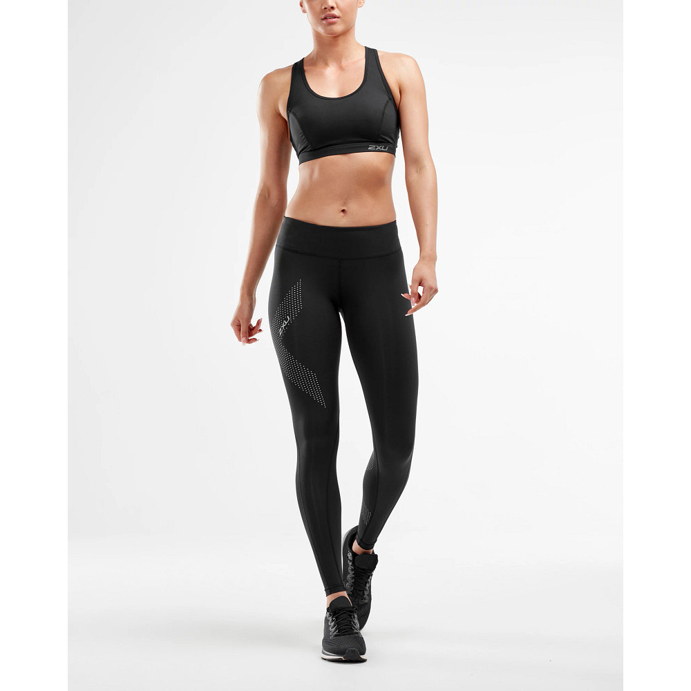 Womens 2XU Motion Mid-Rise Compression Leggings Tights