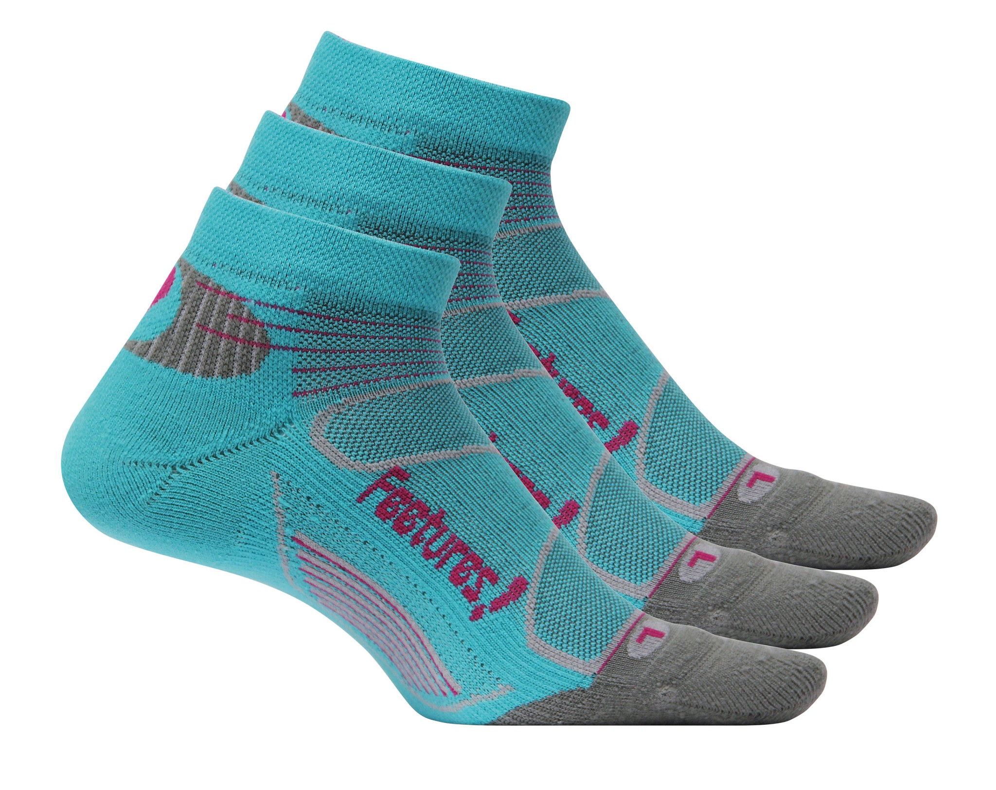 Feetures Elite Light Cushion Low Cut 3 pack Socks