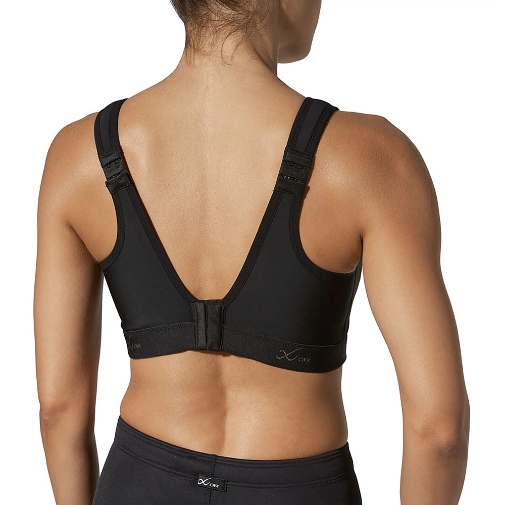 Black Accelerate Adjustable High Impact Sports Bra, Women's Tops