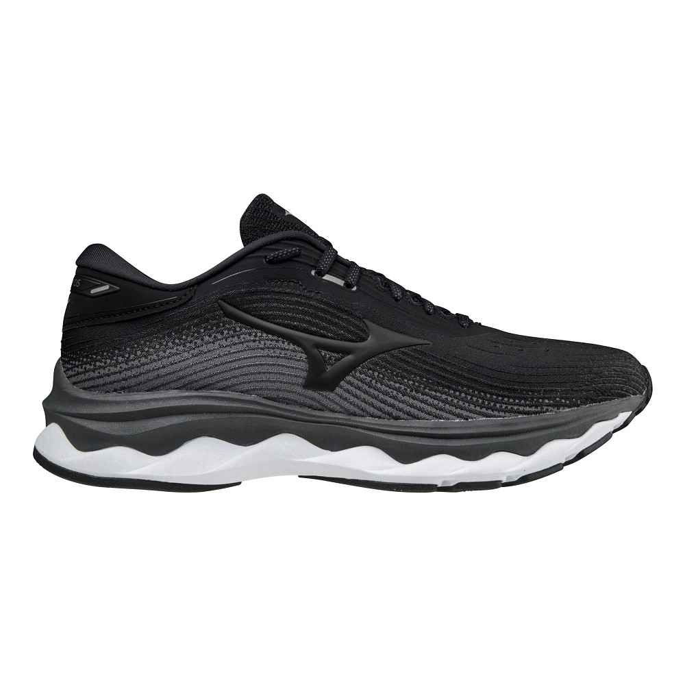 Mens Mizuno Wave Sky 5 Running Shoe - Black/White