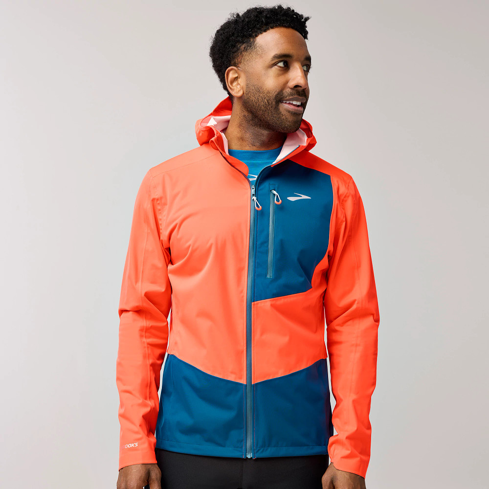 Mens Brooks High Point Waterproof Rain Jackets