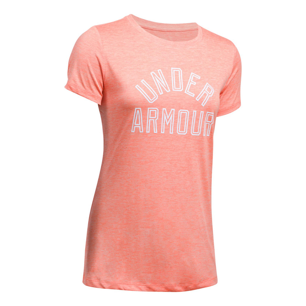 Under Armour Tech Twist Wordmark Girls Short Sleeve T-Shirt