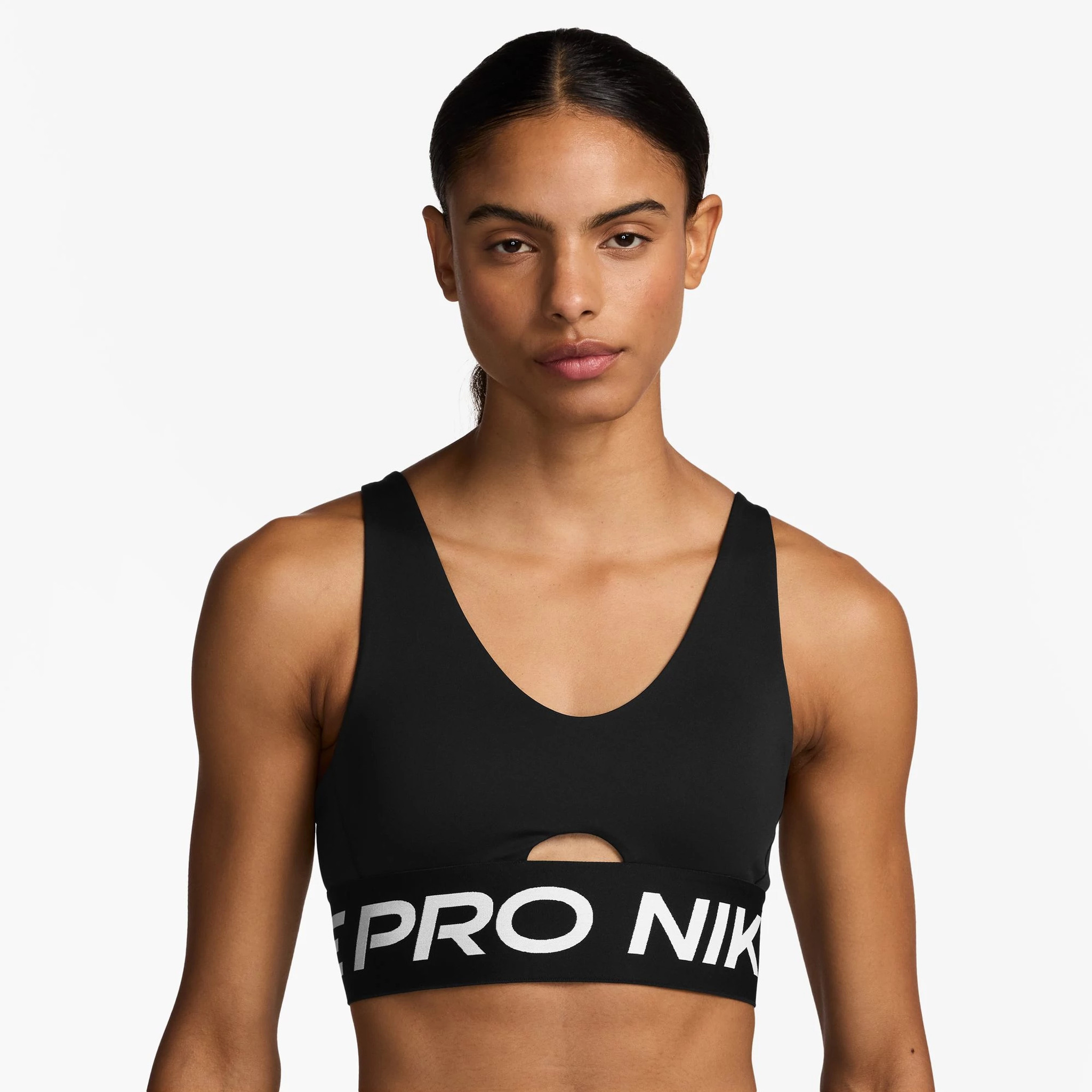 Nike Women's Nike Pro Indy Plunge Bra Bold - Black, Size: XL | Apparel - Road Runner Sports - $54.99 at Road Runner Sports
