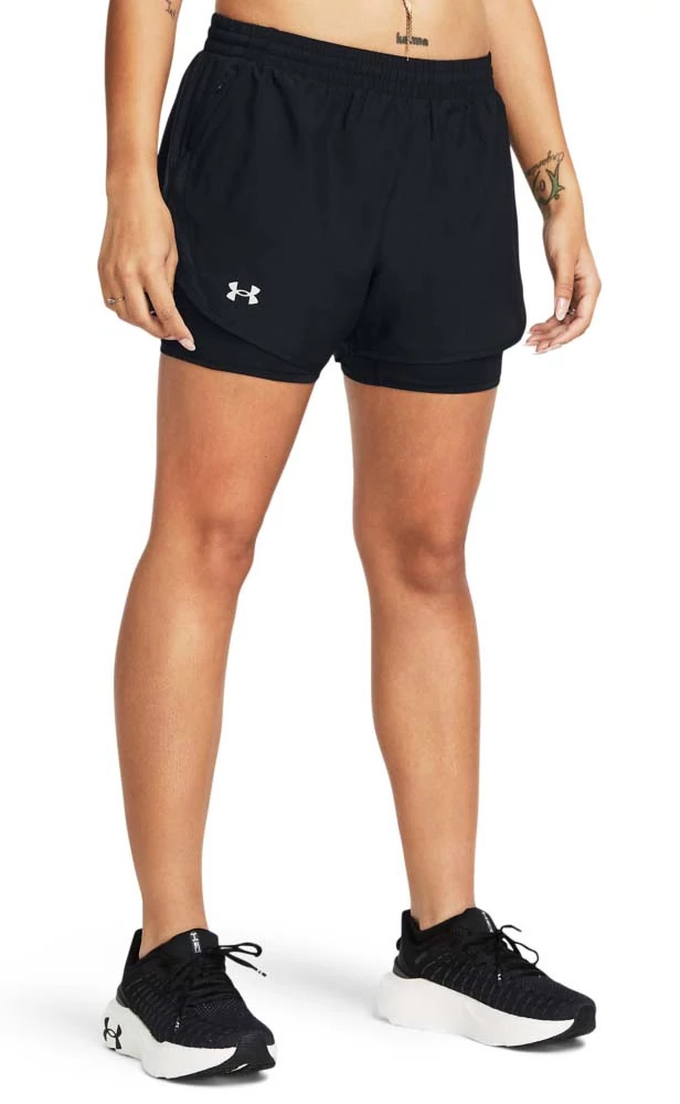 Womens Under Armour UA Fly By 2-in-1 Shorts