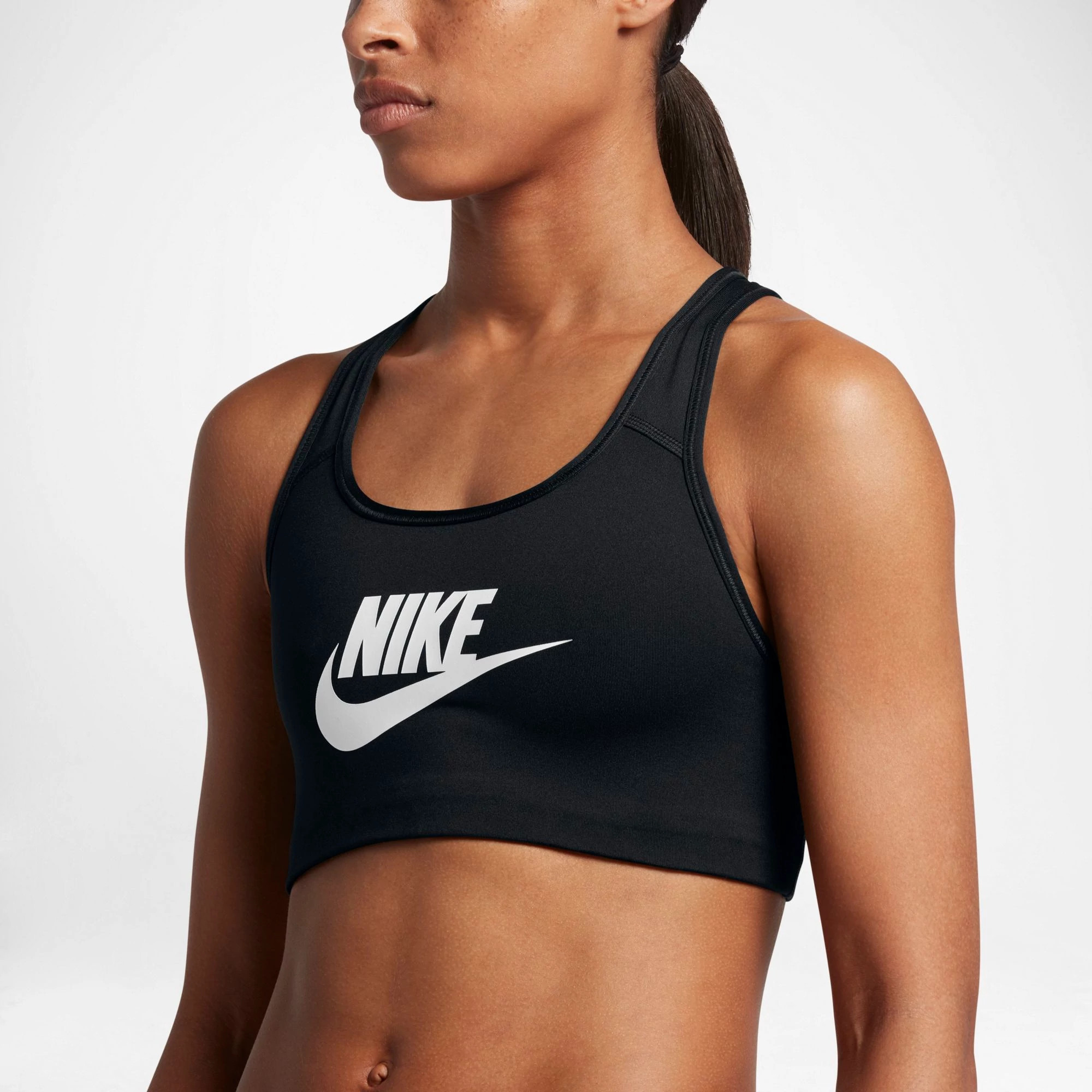 Womens Nike Pro Classic Swoosh Futura Sports Bra