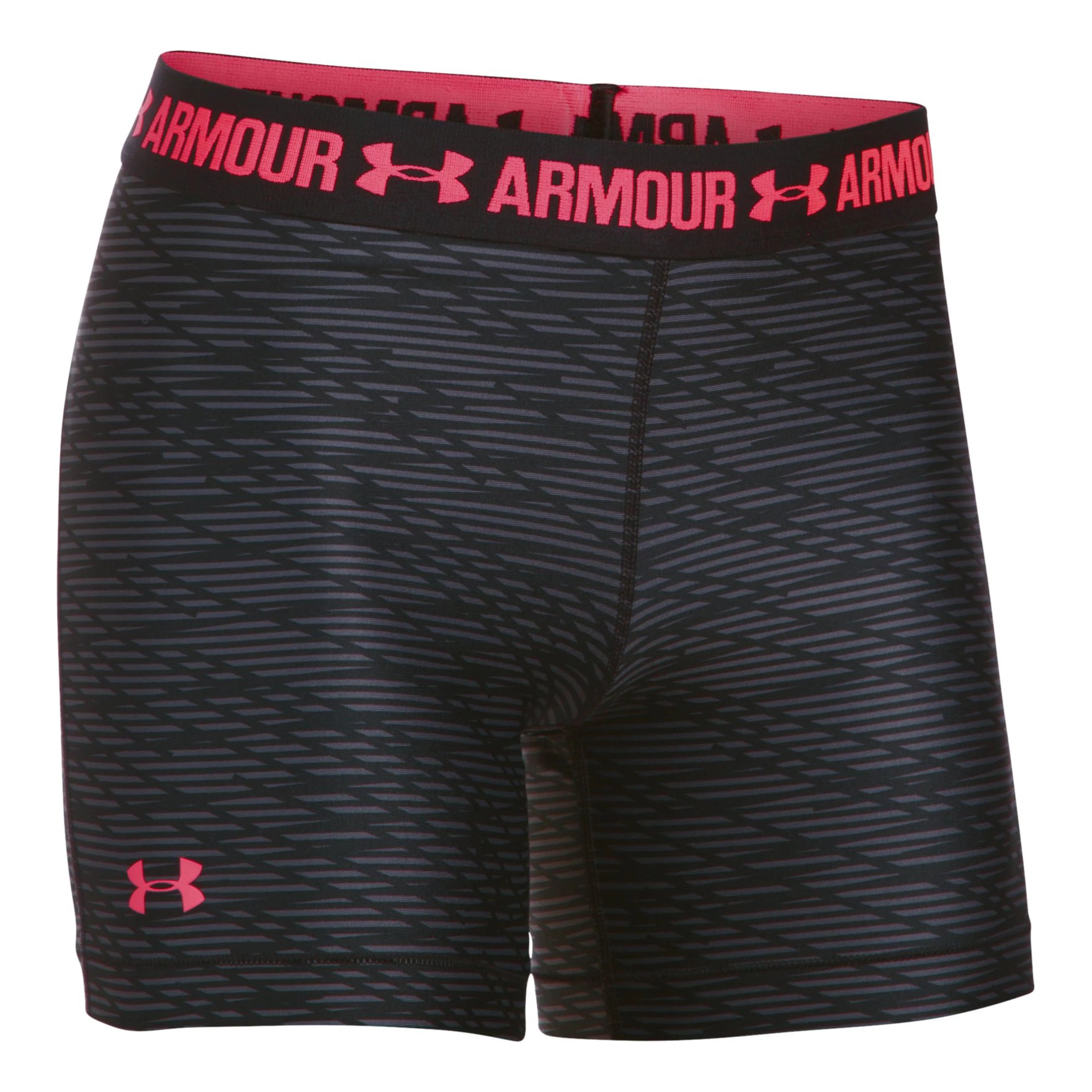 Womens Under Armour HeatGear Middy (Printed) Compression & Fitted Shorts
