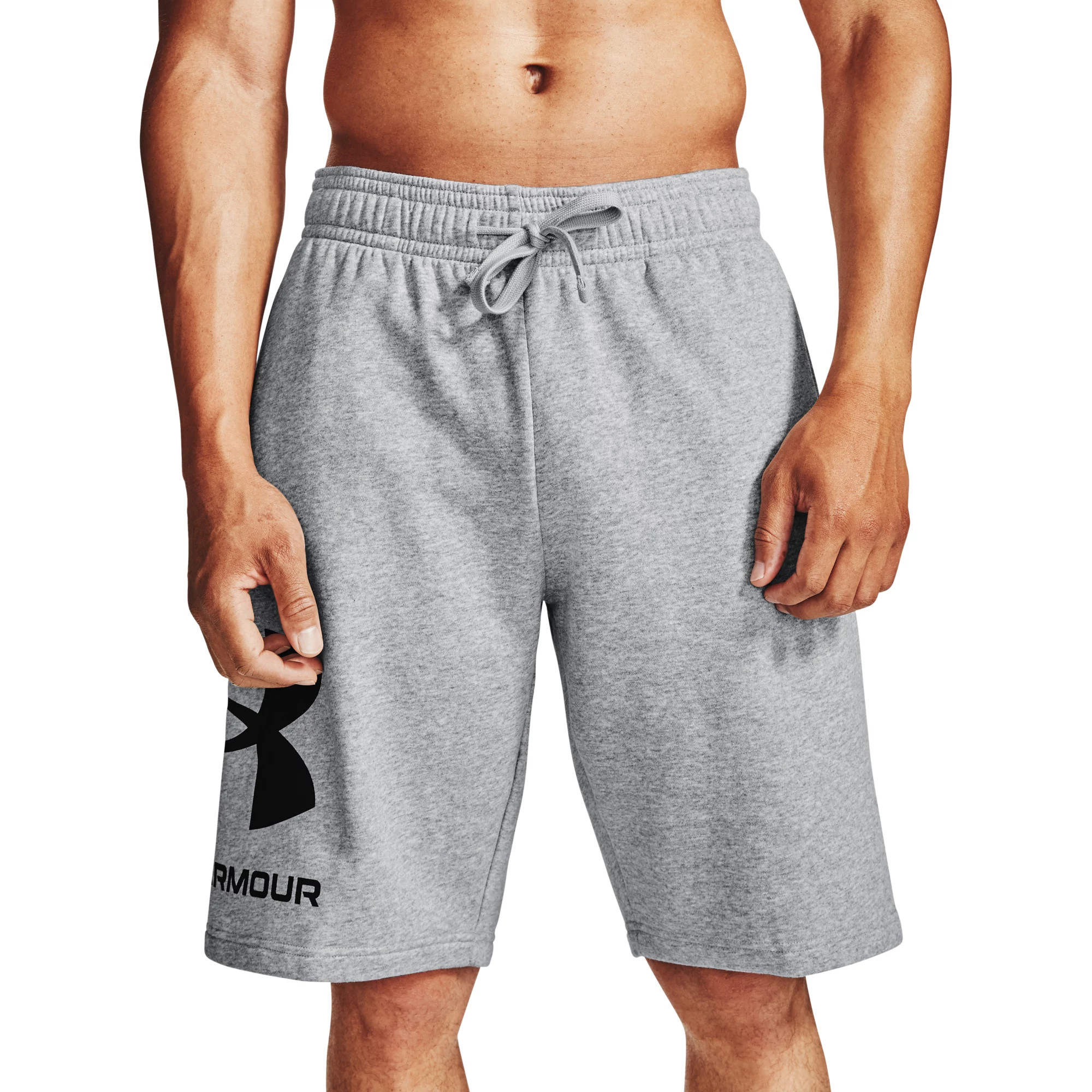 Mens Under Armour Rival Fleece Big Logo Unlined Shorts