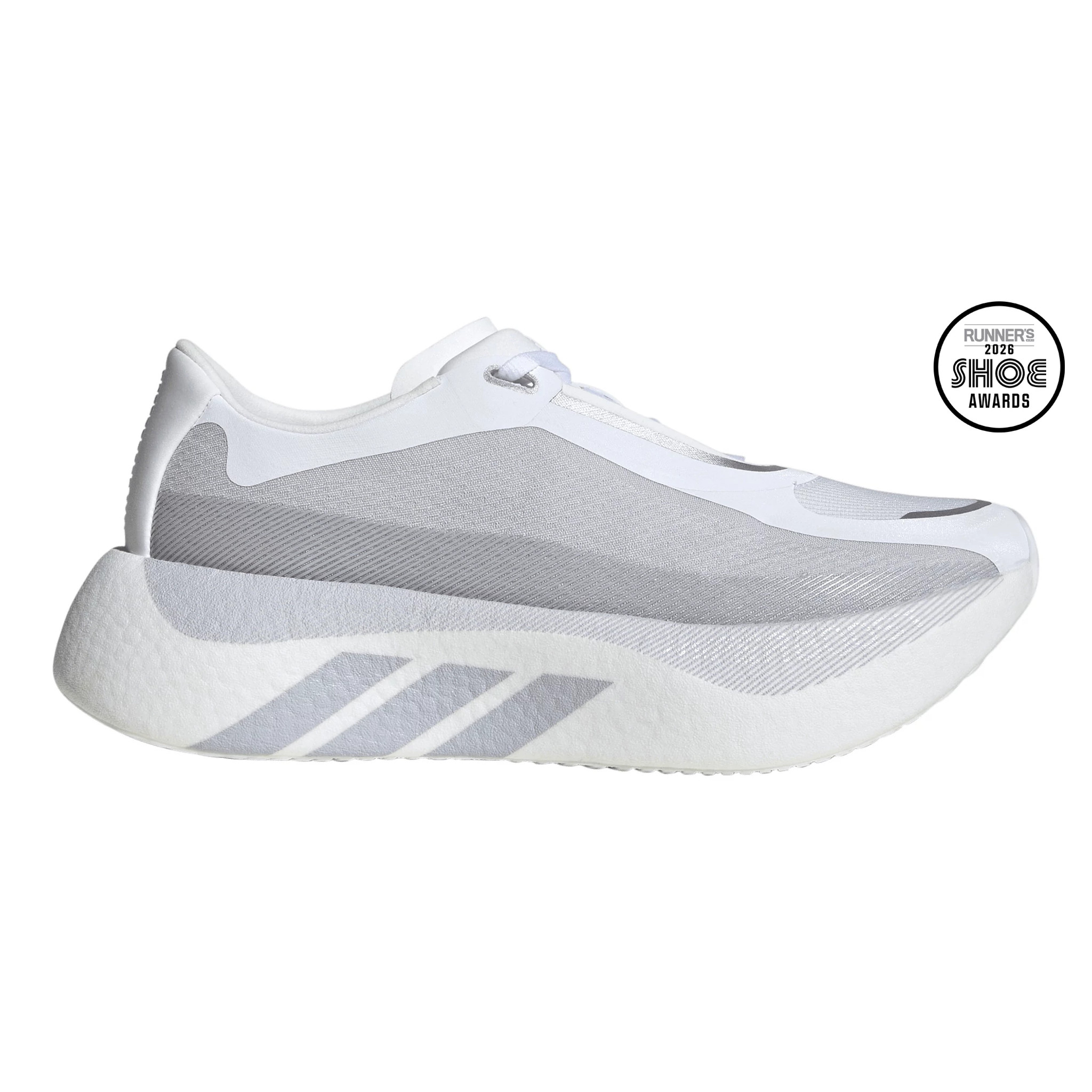 Women's adidas HyperBoost Edge - White / Silver, Size: 6, Medium | Footwear - Road Runner Sports