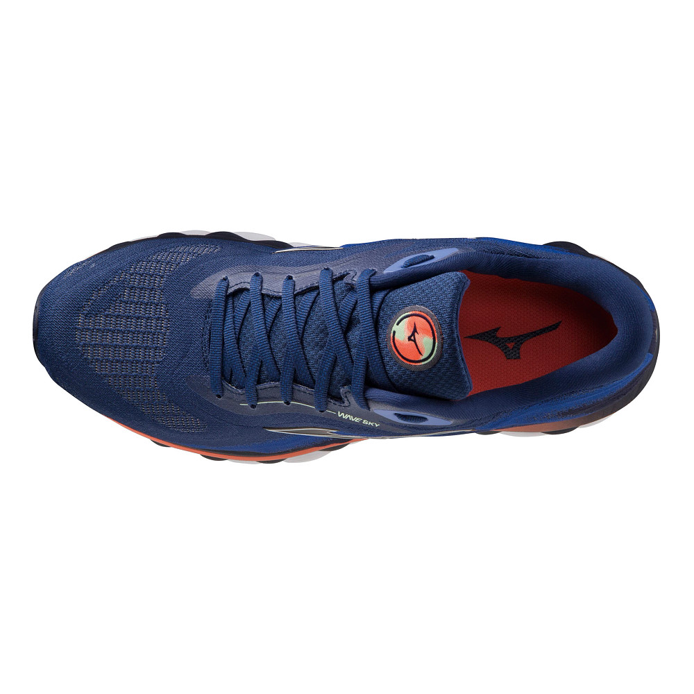 Mizuno Wave Sky 7 Zapatillas de Running Hombre - Blue Depths