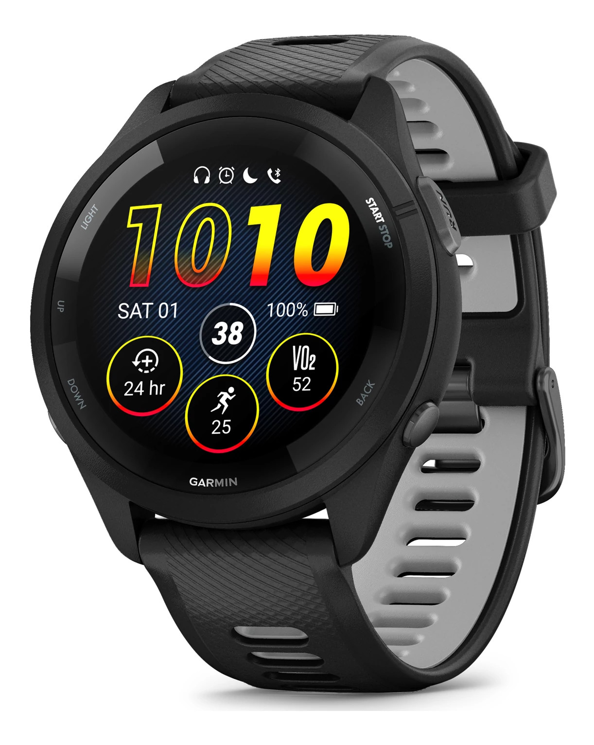  Garmin Forerunner® 965 Running Smartwatch, Colorful AMOLED  Display, Training Metrics and Recovery Insights, Whitestone and Powder Gray  : Electronics